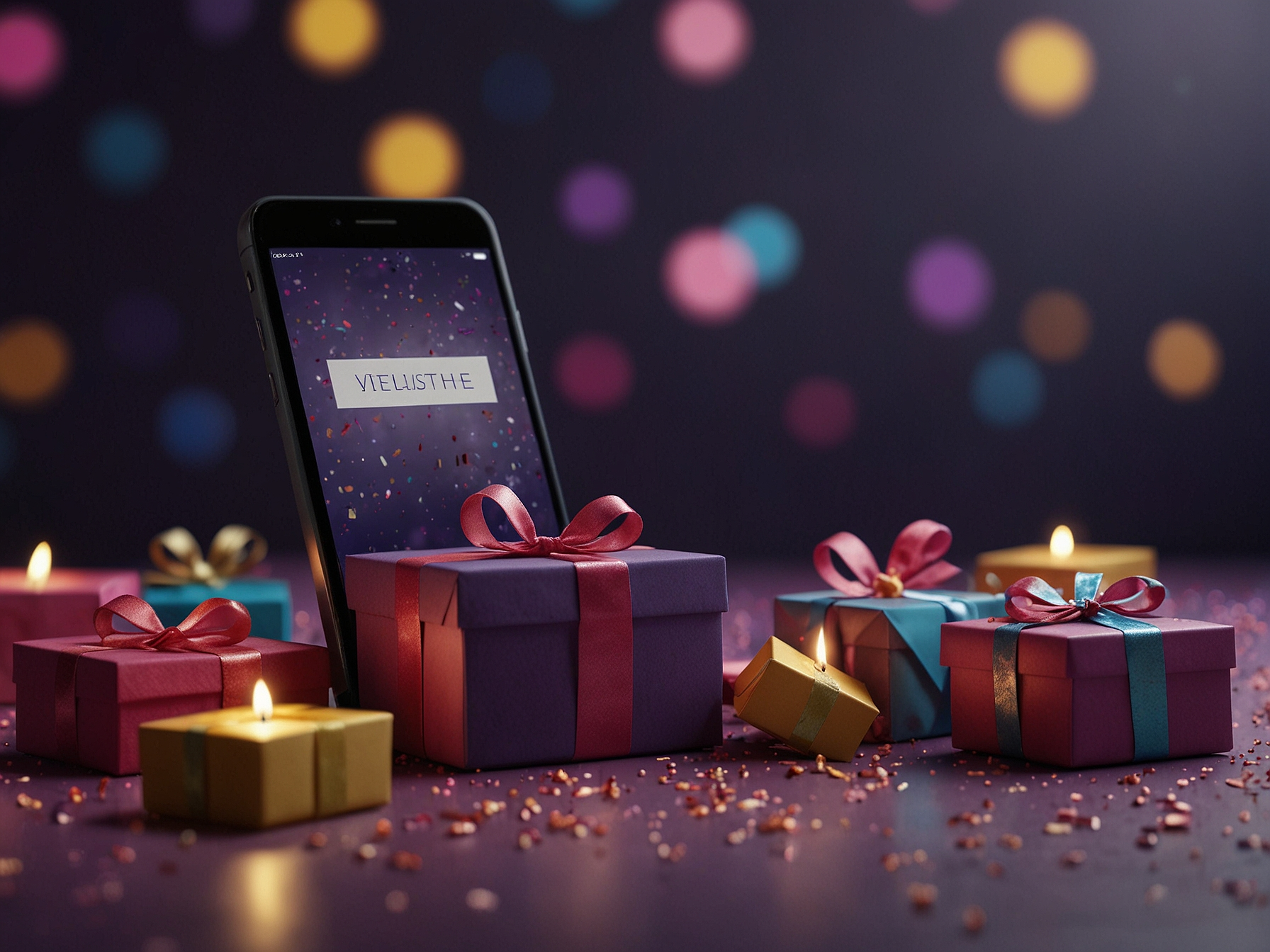 Promotions hero with festive elements